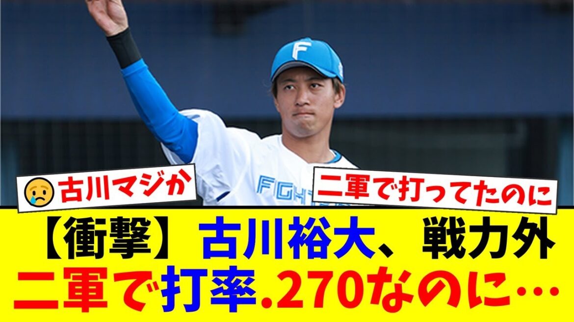【衝撃】日本ハム、古川裕大にまさかの戦力外通告。ファームで打率.270と好調だったにも関わらず、なぜ非情な決断が下されたのか?ファンの間でも困惑と驚きの声が広がる。【プロ野球ファンの反応】 【衝撃】日本ハム、古川裕大にまさかの戦力外通告。ファームで打率.270と好調だったにも関わらず、なぜ非情な決断が下されたのか?ファンの間でも困惑と驚きの声が広がる。【プロ野球ファンの反応】