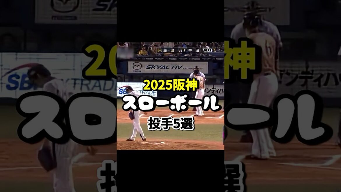 【2025阪神スローボール王👑】上位3人は毎回投げてます🔥😸※1位と3位のみ当時の投球映像です✅ #阪神タイガース #阪神 #プロ野球