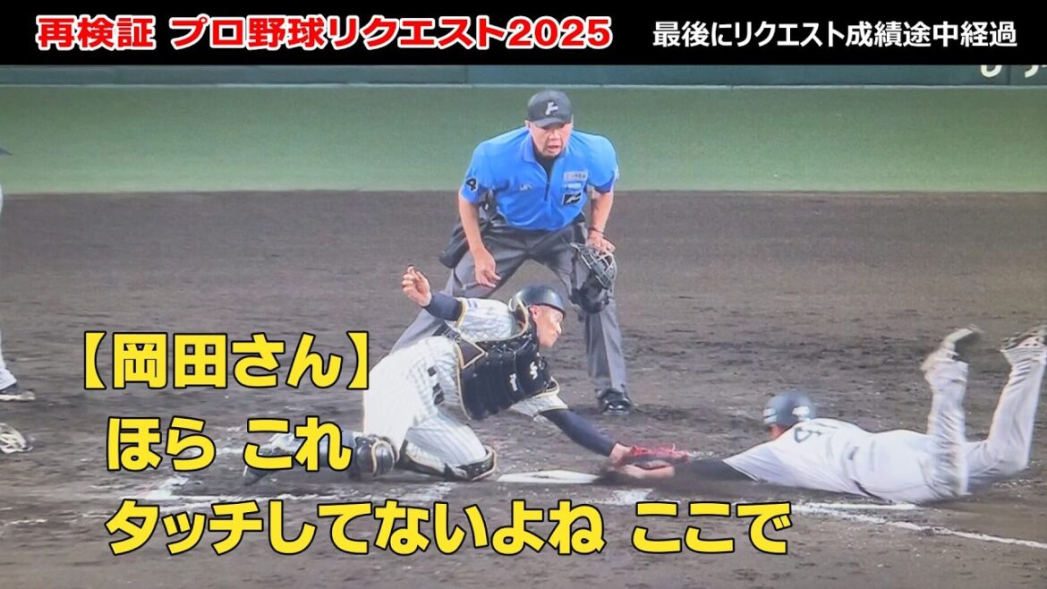 【リプレー検証を再検証】プロ野球リクエスト2025　最新リクエスト成績！