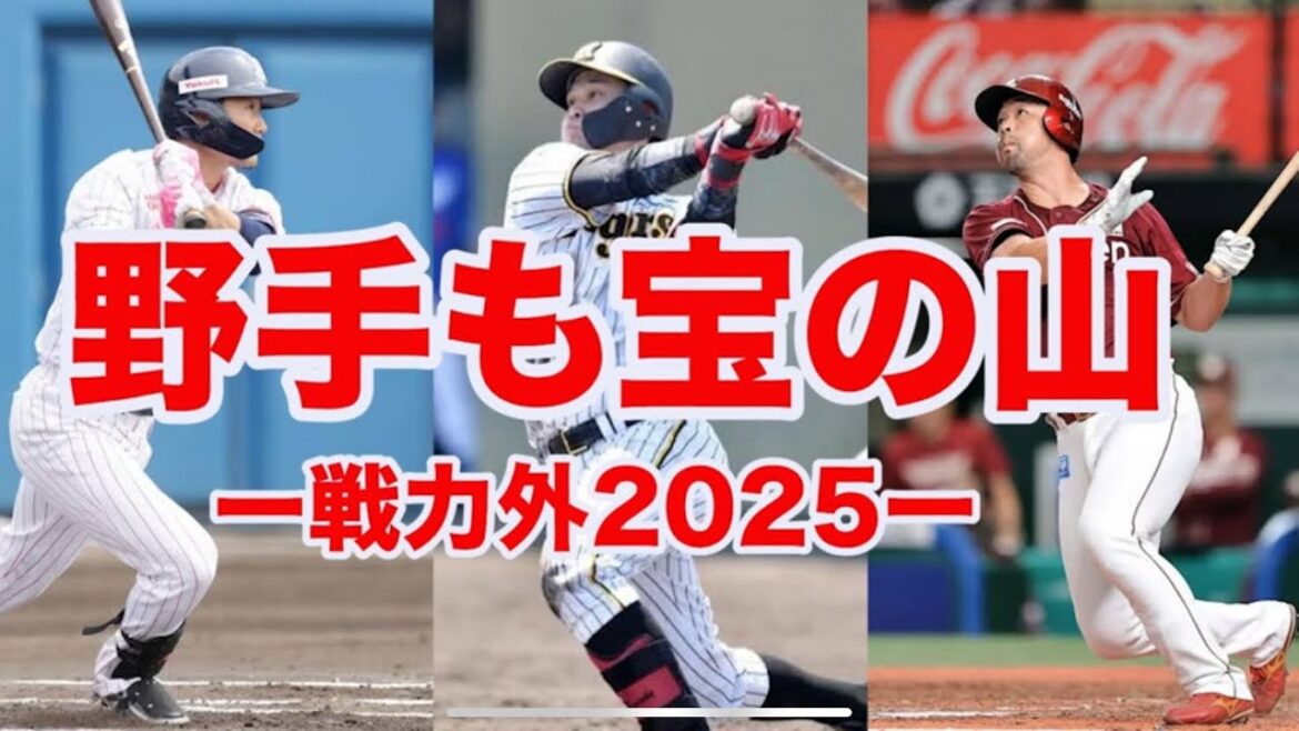 【戦力外2025】野手の戦力外も宝の山⁉️宇草や野口など需要が高い選手が多すぎる