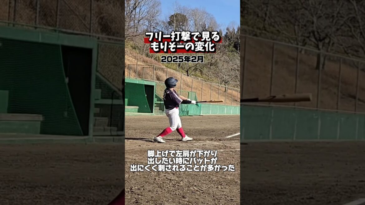 フリー打撃で見る変化　#shorts #baseball #野球  #バッティング #野球のミカタ #打撃探究部屋