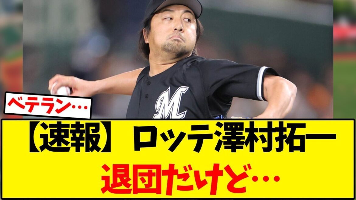 【千葉ロッテ】澤村拓一 退団だけど…【野球反応集】