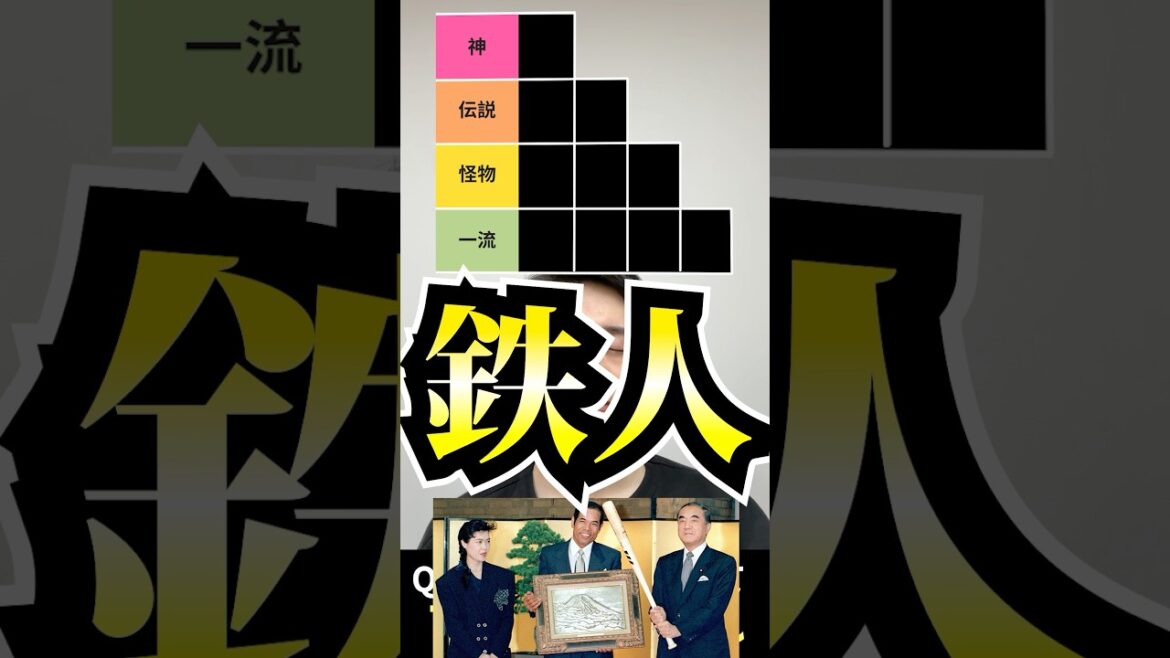 プロ野球tierを作ろう #tierlist #プロ野球 #鉄人 #金本知憲 #岩瀬仁紀 #宮西尚生