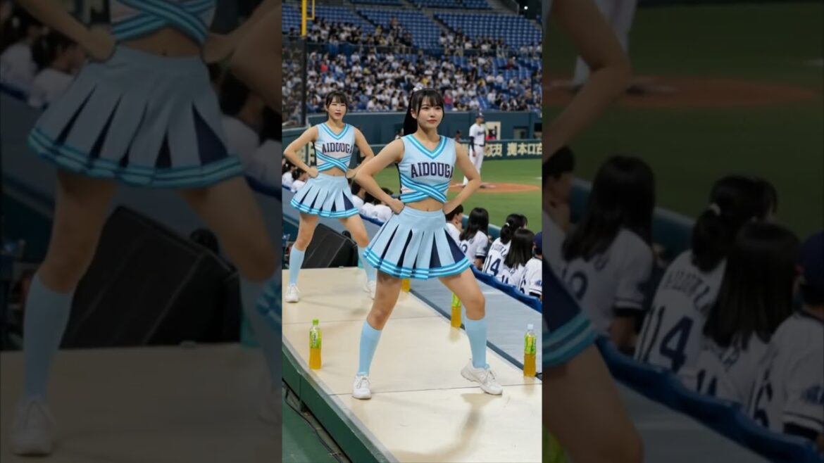 チアリーダー頑張れNPB　#ai #チアガール #チアリーダー #野球 #応援 #可愛い #NPB #プロ野球