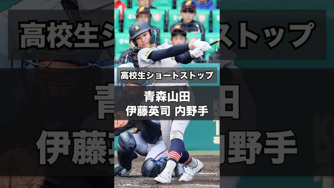 【阪神タイガース】2025年 ドラフト候補！ ＜青森山田高校＞伊藤英司 内野手 同じく注目の蝦名翔斗内野手との大型二遊間コンビから目が離せない #shorts #阪神タイガース #高校野球