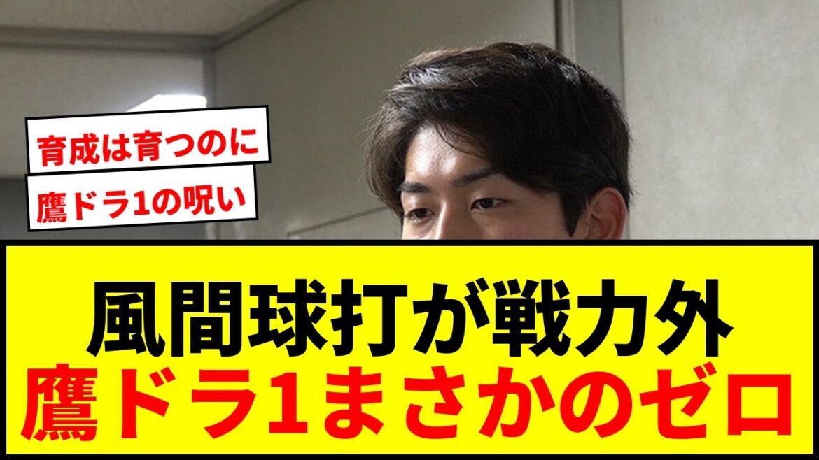 【衝撃】風間球打、戦力外で謝罪「ほんとに申し訳ない」鷹ドラ1が1軍登板ゼロでSNS報告