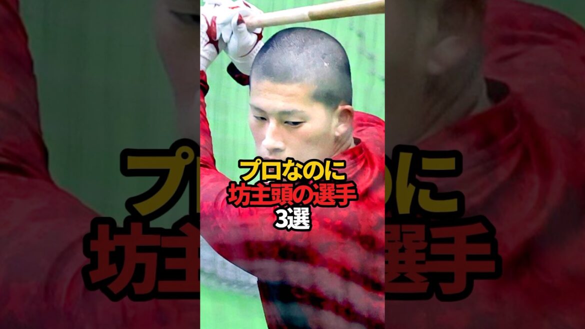 プロなのに坊主頭の選手 3選#sports #shorts #プロ野球 #野球 #やきゅスト
