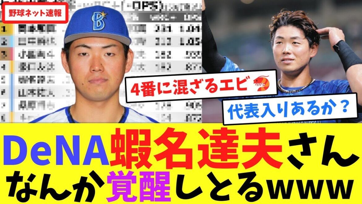 DeNA蝦名達夫さん、なんか覚醒しとるwww【ネット反応集】
