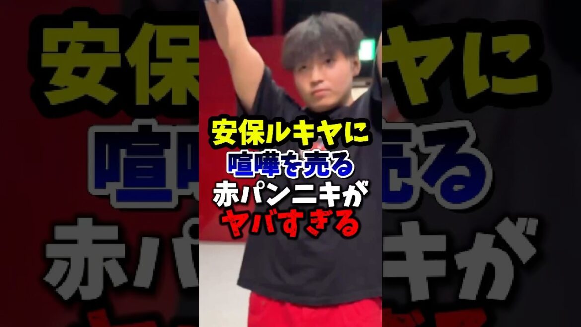 安保ルキヤに喧嘩を売る赤パンニキがヤバすぎる。#rizin #ブレイキングダウン #安保瑠輝也