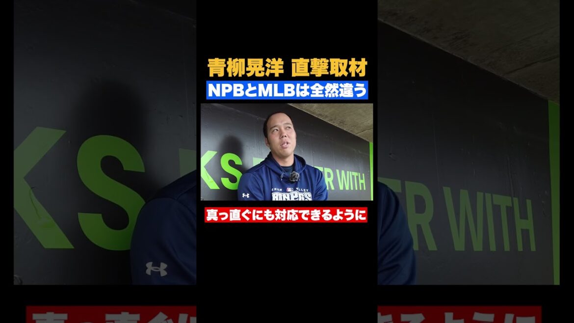 同じスポーツじゃない！？フィリーズ青柳晃洋が語るNPBとMLBの違い【MLB】