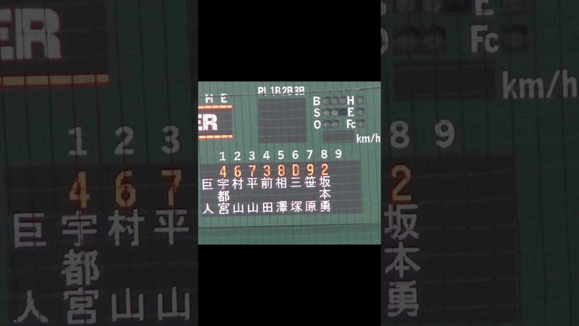 【プロアマ交流戦】読売ジャイアンツ三軍スタメン  ② 2024年6月12日 読売ジャイアンツ（3軍）対 明治安田生命