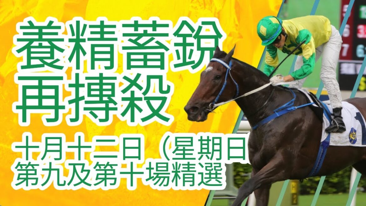 【馬迷誌】術後復康再出發 養精蓄銳再摶殺｜10月12日 第九及第十場｜#渡月橋 #廖康銘 #超勝無敵 #信心星 #至尊高超 #森立演藝 #利時錶行 #thevigor