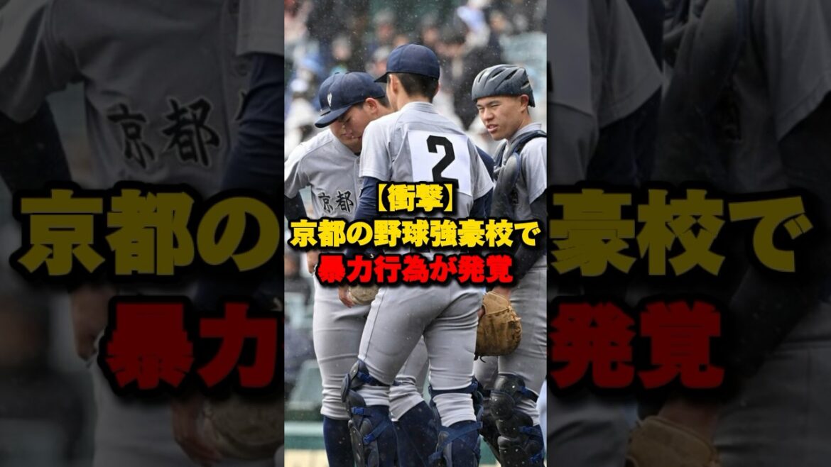 【衝撃】京都の野球強豪校で暴力行為が発覚#京都外大西 #高校野球 【衝撃】京都の野球強豪校で暴力行為が発覚#京都外大西 #高校野球