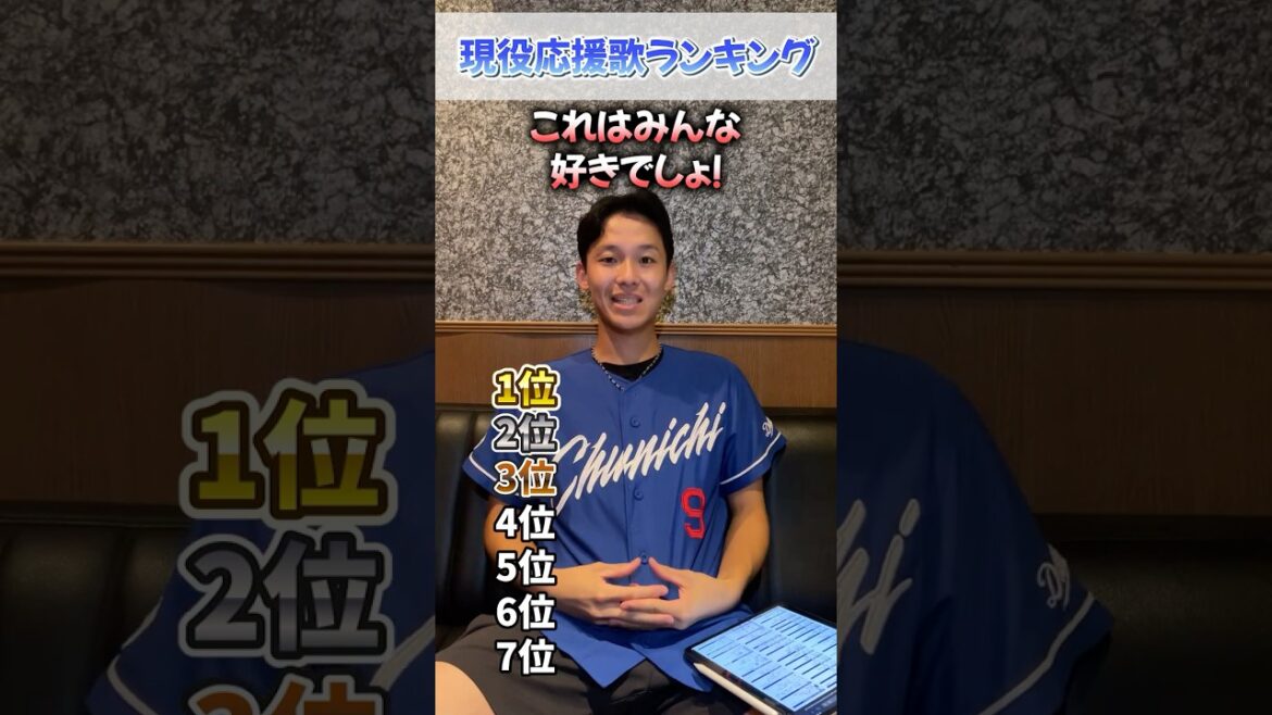 中日は神応援歌しかない！現役応援歌ランキングやってみた！#dragons #中日ドラゴンズ  #shorts