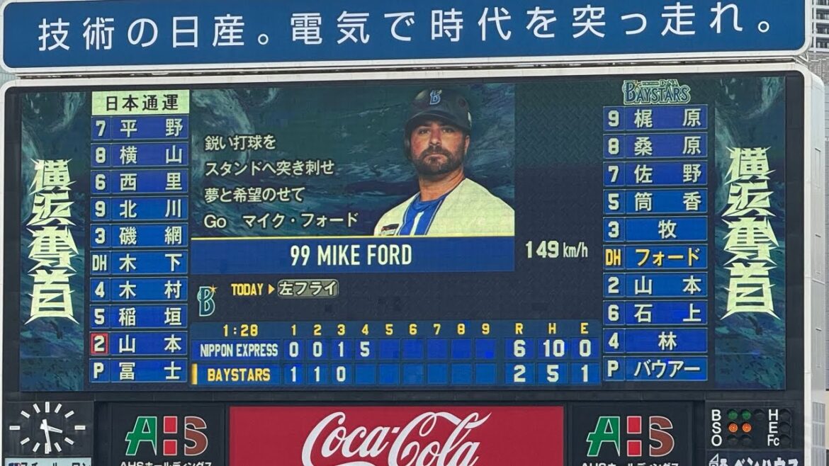 【実録】横浜DeNAベイスターズ マイク・フォード 応援歌（S.コックス）