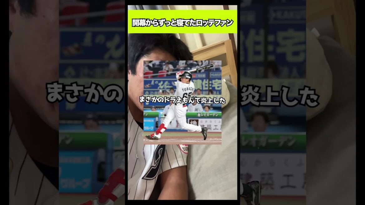 開幕からずっと寝てたロッテファン#shorts