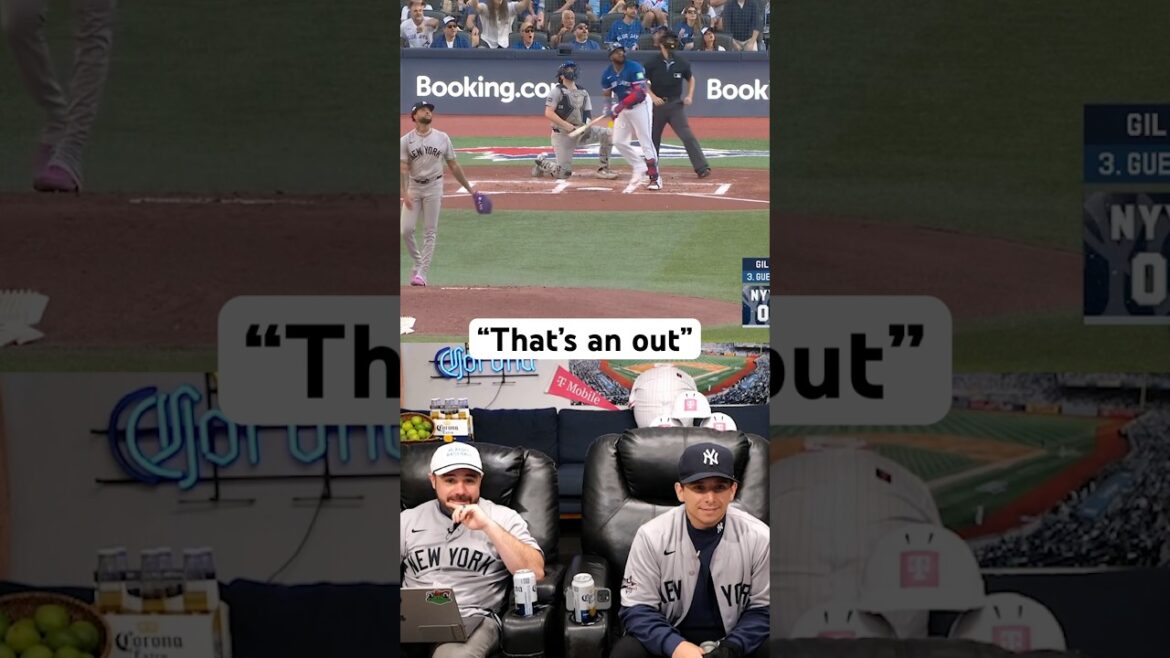 Wishful thinking as Vlad Guerrero Jr. homers #yankees #mlb #baseball #bluejays