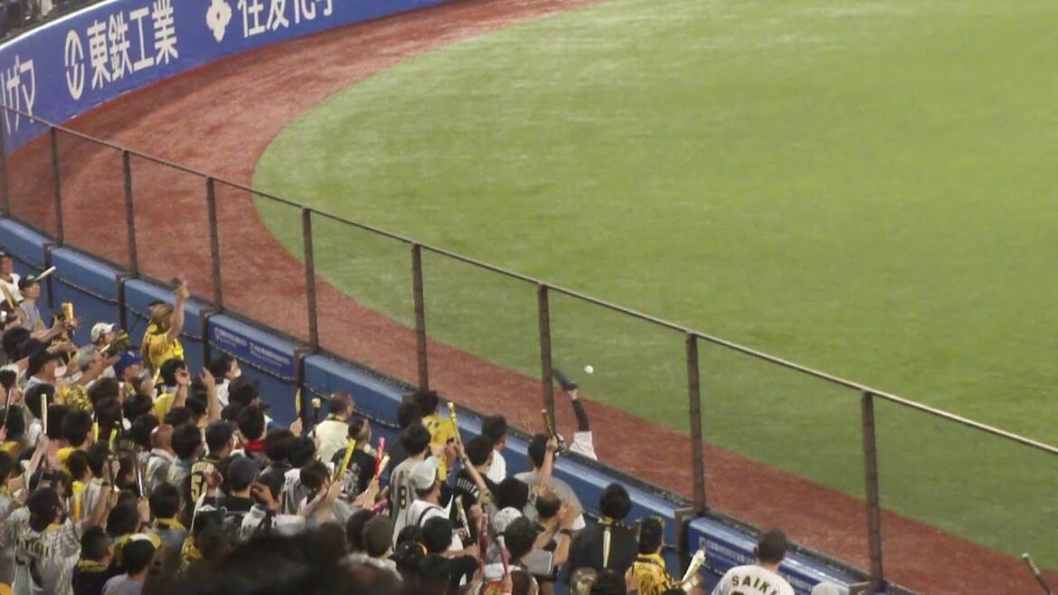 阪神 熊谷敬宥 スリーベースヒット　ヤクルト vs 阪神　2025年8月24日(日)　神宮球場