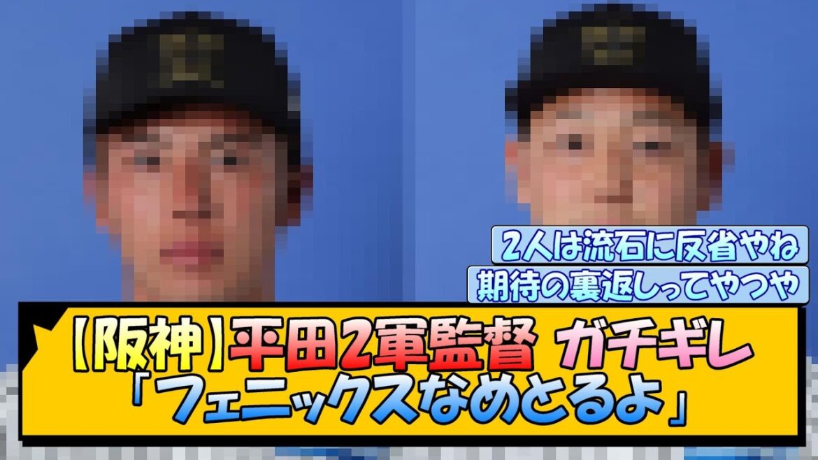 【阪神】平田2軍監督ガチギレ「フェニックスなめとるよ」