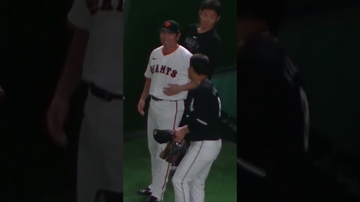 角中勝也と長野久義がオジさんトーク？腹を気にしてる？【読売ジャイアンツ対千葉ロッテマリーンズ2024年6月4日】