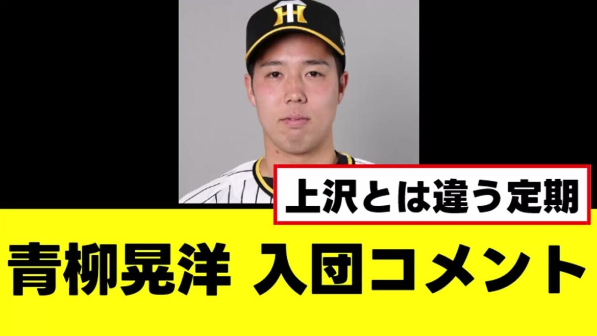 【青柳晃洋】ヤクルト入団会見でガチで素晴らしいコメントを残す