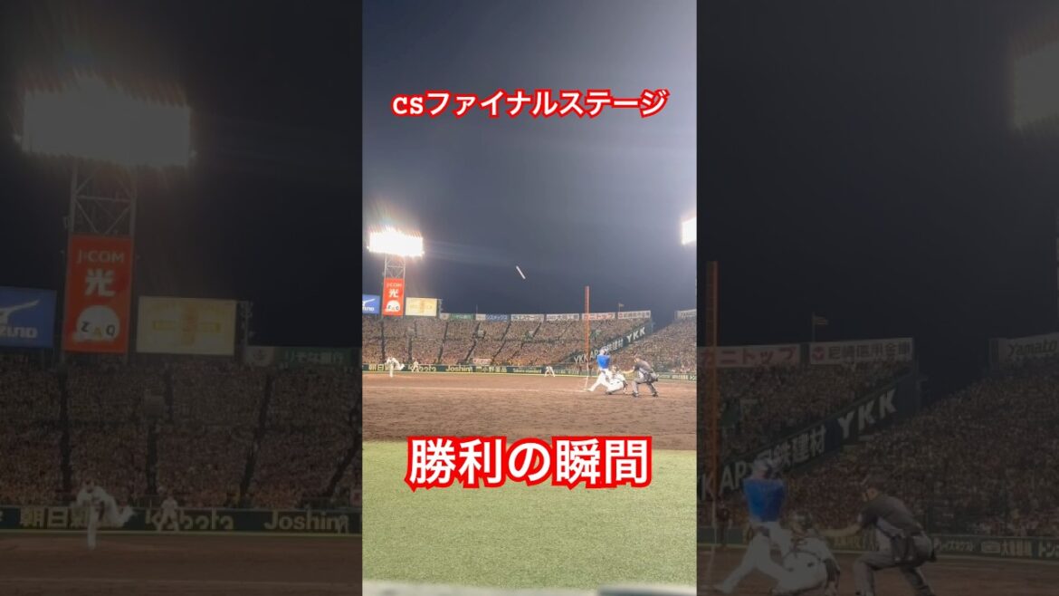勝利の瞬間。クライマックスシリーズファイナルステージ。 #阪神タイガース #横浜denaベイスターズ #shorts