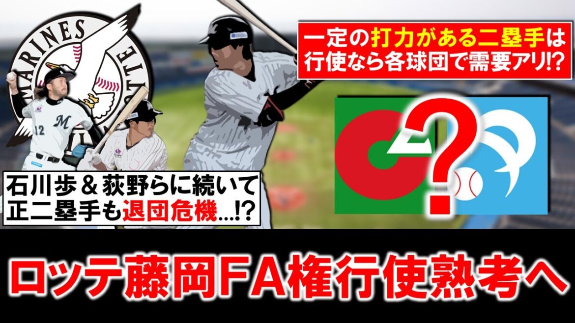【内野不足の球団に!?】ロッテ『藤岡裕大』が国内FA権行使を熟考中と判明!行使なら一定の打力をもつ二塁手として各球団で需要アリ!?ただロッテとしては先日の石川歩&荻野らに続いてまたも生え抜きが退団危機 【内野不足の球団に!?】ロッテ『藤岡裕大』が国内FA権行使を熟考中と判明!行使なら一定の打力をもつ二塁手として各球団で需要アリ!?ただロッテとしては先日の石川歩&荻野らに続いてまたも生え抜きが退団危機