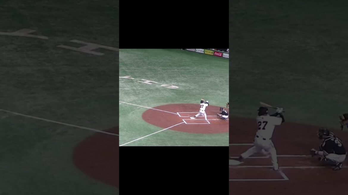 岸田行倫の打球 サード中村奨吾がとってセカンドへ【読売ジャイアンツ対千葉ロッテマリーンズ2024年6月4日】　#中村奨吾