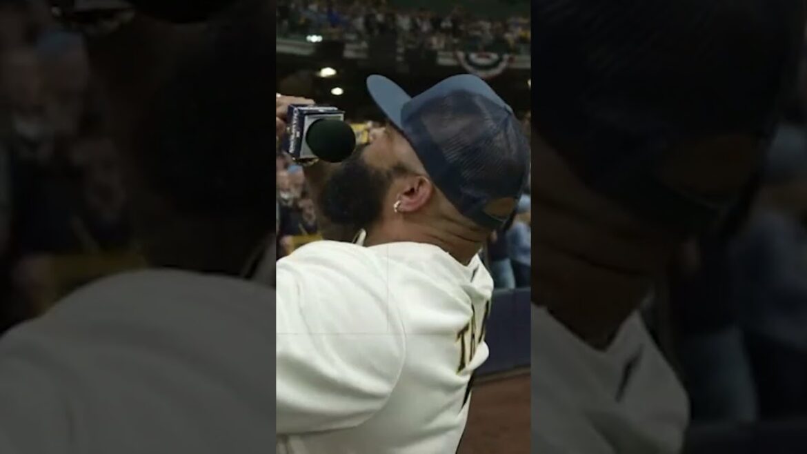 エリック・テームズは#NLCS第2戦前にブルワーズファンを大興奮させた😳