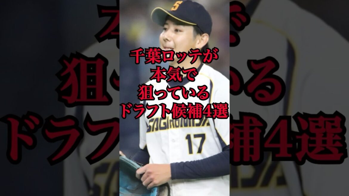 千葉ロッテが本気で狙っているドラフト候補4選　#プロ野球 #ドラフト候補  #ドラフト2025  #千葉ロッテマリーンズ