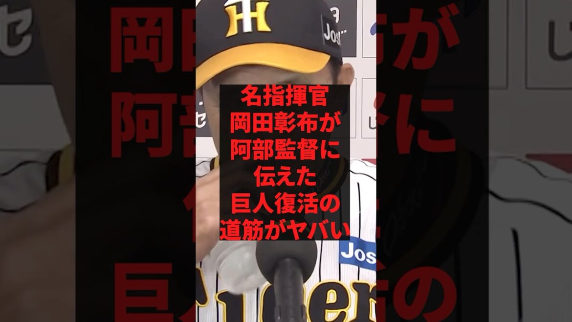 「巨人が墜落した原因は阿部ではなくコイツです」名指揮官岡田彰布が阿部監督に伝えた巨人復活の連絡がヤバい