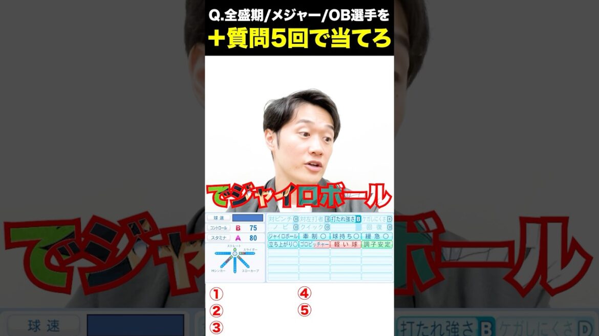 プロ野球アキネーター #パワプロ2024 #パワプロ #プロ野球 #アキネーター #アンダースロー