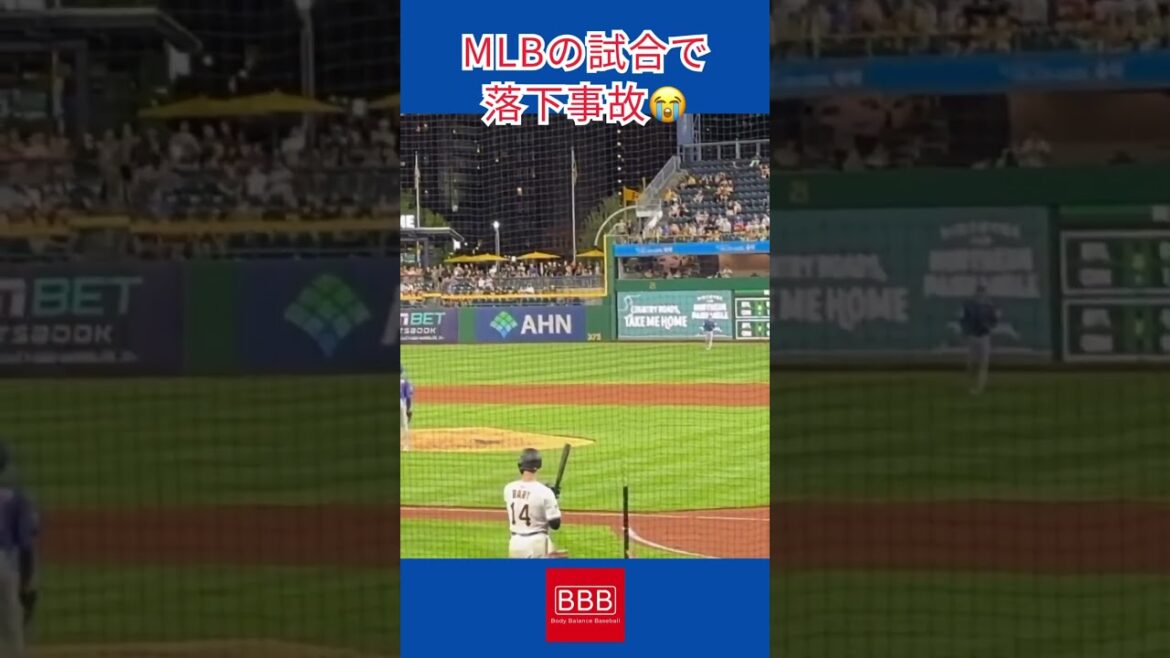 MLBの試合で観客落下事故　#shorts #mlb #プロ野球 #事故