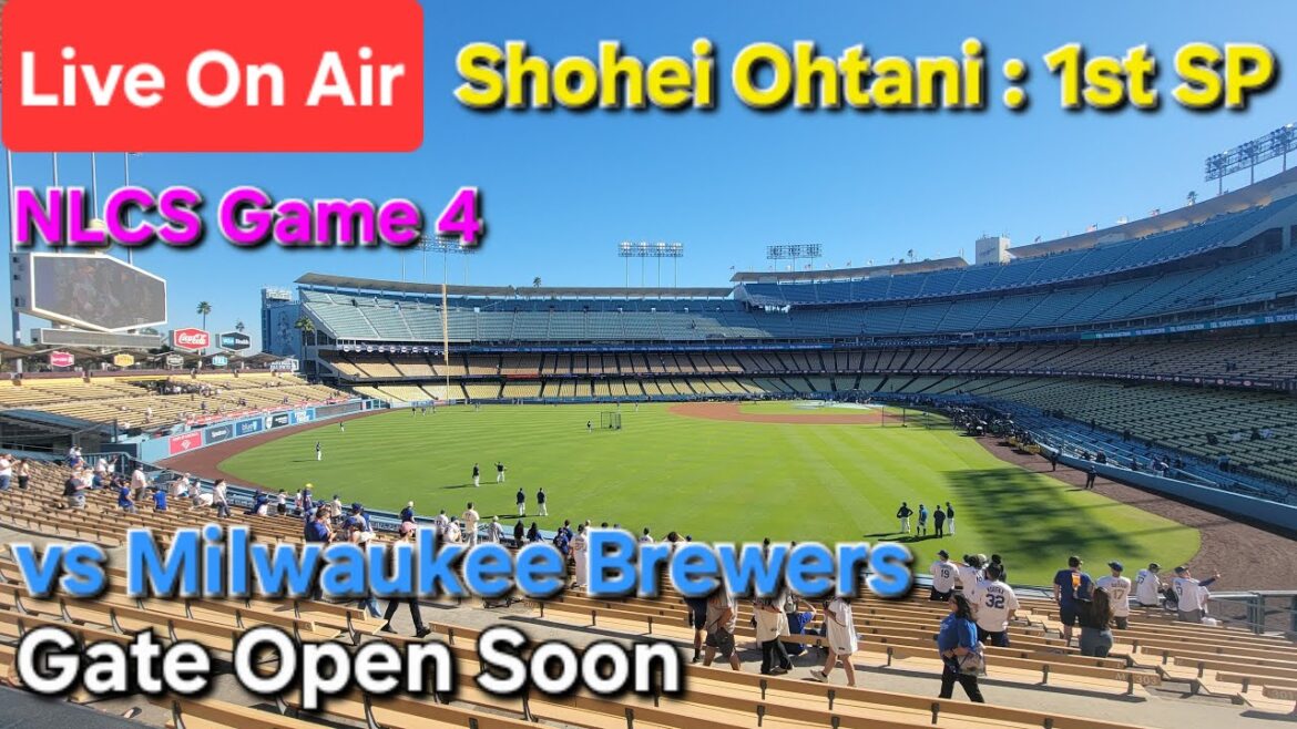 【ライブ配信】対ミルウォーキー•ブリュワーズ〜NLCSシリーズ4戦目〜大谷翔平選手は1番ピッチャーで出場⚾️まもなくゲートオープン⚾️Shinsuke Handyman がライブ配信中！