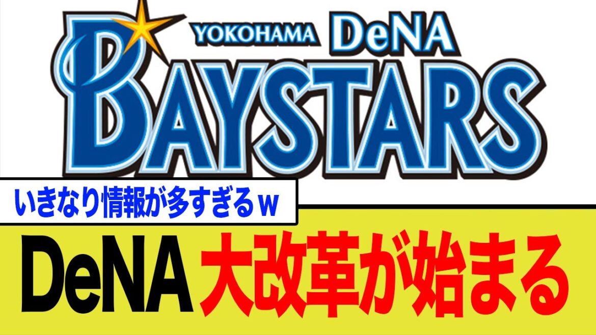 横浜DeNAベイスターズ大改革が始まる【監督交代、助っ人再構築、FA、編成部長退団etc、、、】 横浜DeNAベイスターズ大改革が始まる【監督交代、助っ人再構築、FA、編成部長退団etc、、、】