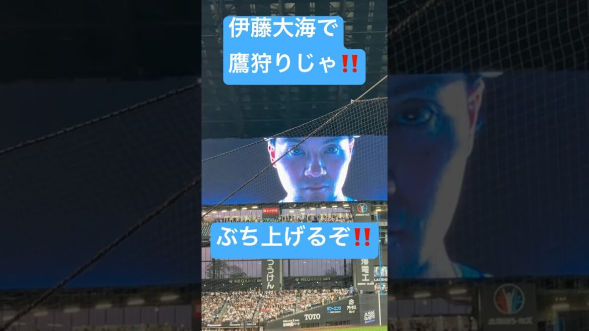 伊藤大海対上沢直之 #野球 #パリーグ #日ハム ＃ソフトバンク