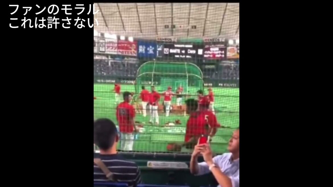 長野選手お疲れ様でした。これは一生許さない。プロに向かって「どうせこいつ打てない」これは絶対ゆるさない #プロ野球 ＃広島カープ　＃巨人