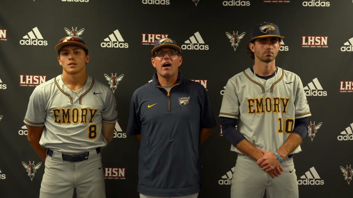NCAA Baseball Regional Postgame Interview - Emory - 5-17-25