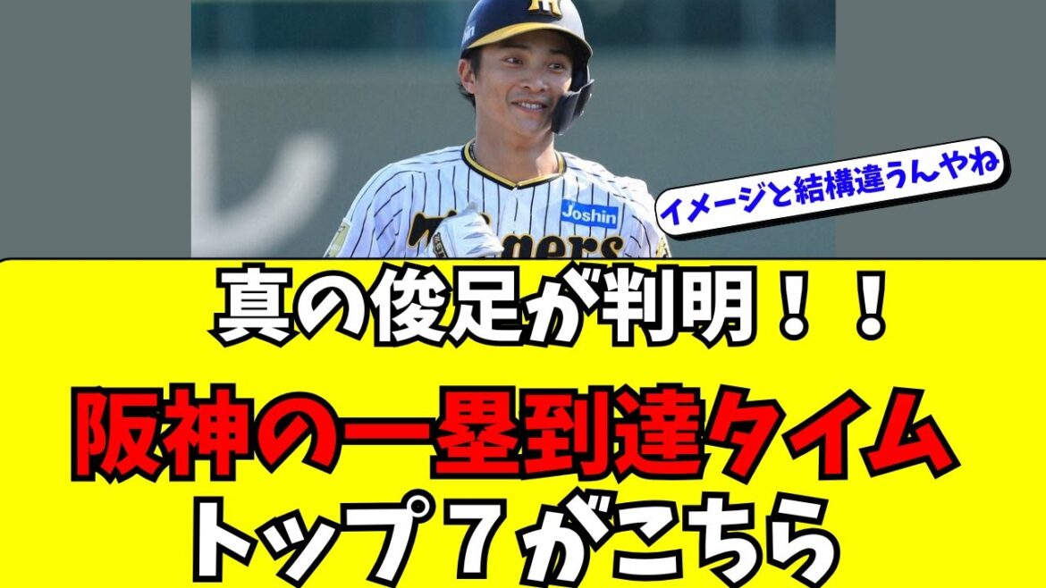 【阪神】真の俊足が判明!一塁到達タイムトップ7【NPBプラス】 【阪神】真の俊足が判明!一塁到達タイムトップ7【NPBプラス】