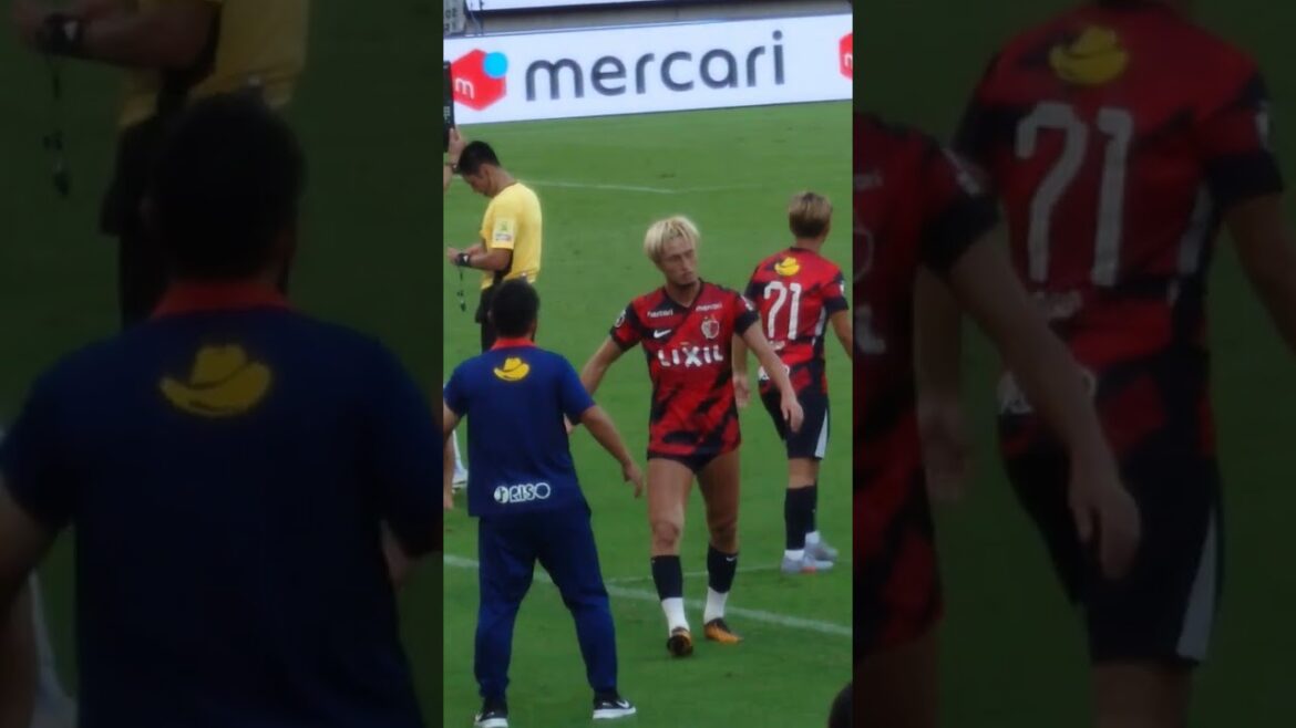 【10/5 ガンバ大阪戦】選手交代　タロウちゃんIN　大先生OUT　待ってたよタロウちゃん!!【#40 鈴木優磨　#71  荒木遼太郎】#鹿島アントラーズ　#ガンバ大阪　#メルカリスタジアム