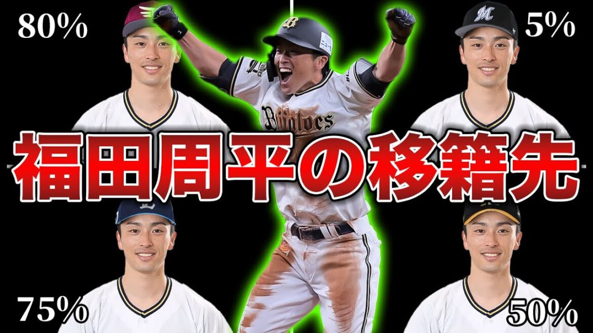【2025年構想外】今オフ最大の衝撃！福田周平の移籍先を完全予想【オリックスバファローズ】