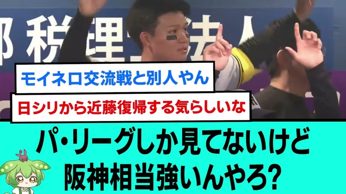パリーグしか見てないけど阪神相当強いんやろ？【阪神タイガース/プロ野球/なんJ2ch5chスレまとめ/セリーグ/福岡ソフトバンクホークス/日本ハム】
