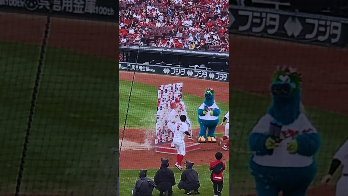 坂倉将吾、何かを察する  #shorts  #carp  #坂倉将吾  #ヒーローインタビュー　