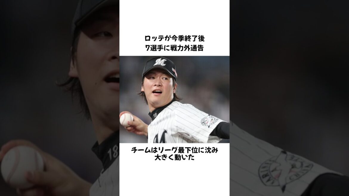 ロッテが大量7選手に戦力外通告 二木ら主力にも非情の決断 #プロ野球 #野球