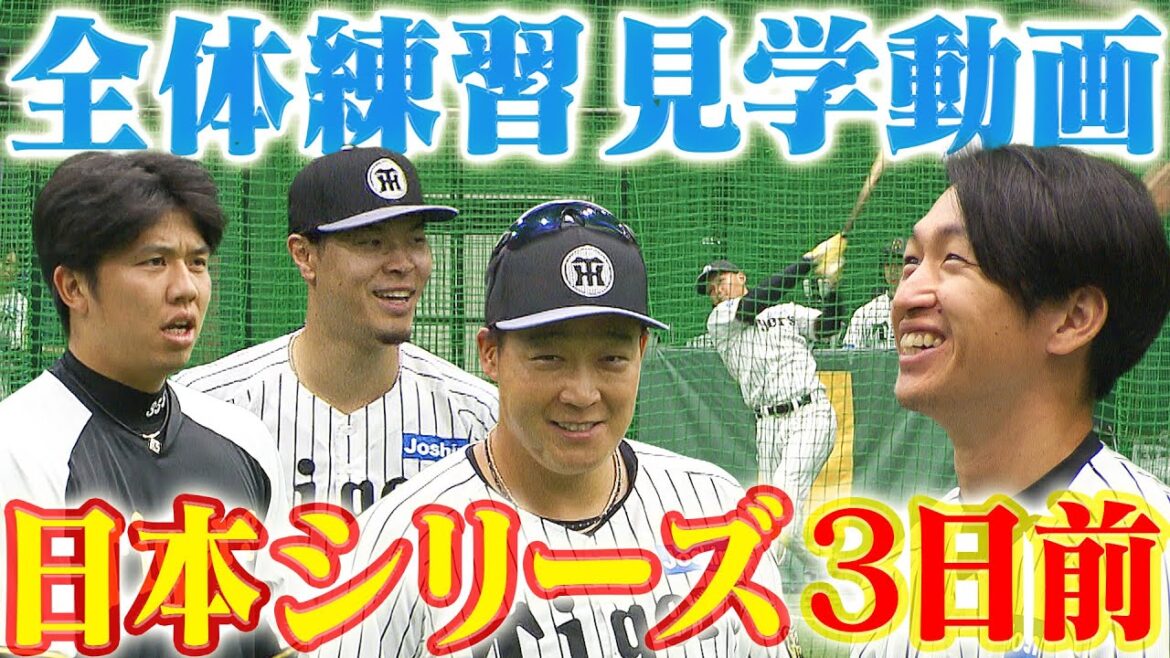 【みんないい笑顔】いよいよ日本シリーズ３日前！本日の全体練習の様子をたっぷりとご覧ください！阪神タイガース密着！応援番組「虎バン」ABCテレビ公式チャンネル