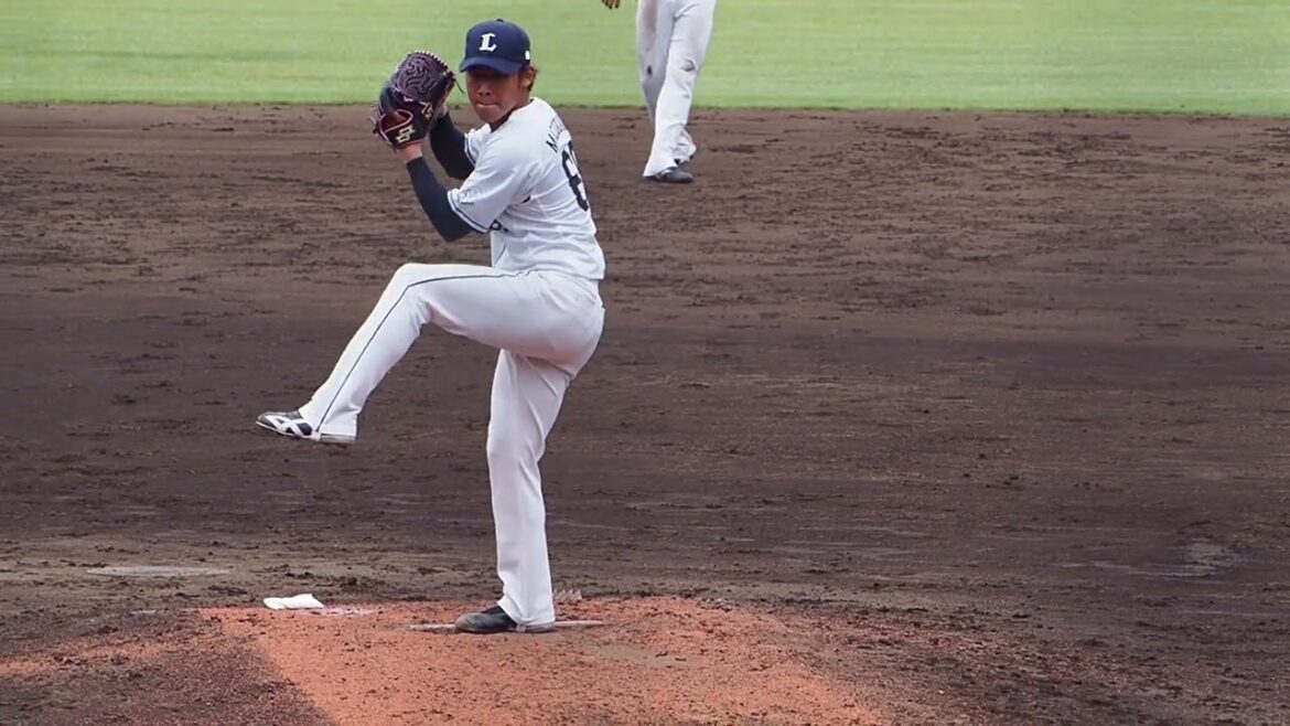 2025.09.21 埼玉西武-オイシックス新潟 #水上由伸 投球練習 (カーミニーク)