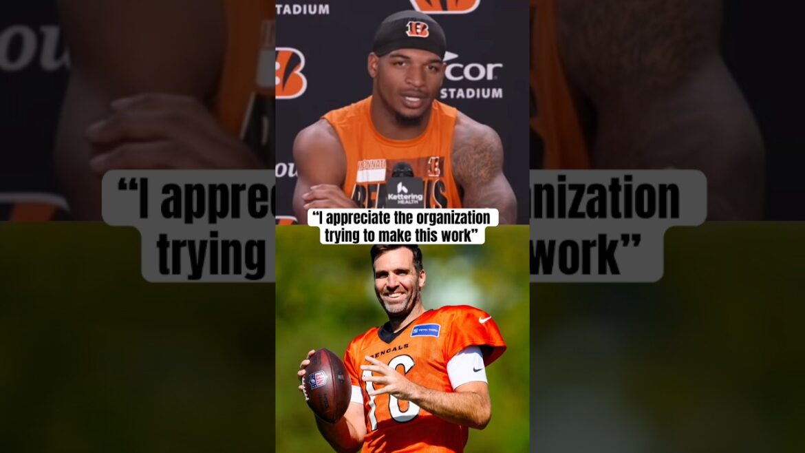 Ja’Marr Chase reacts to the Flacco trade (via @Bengals)