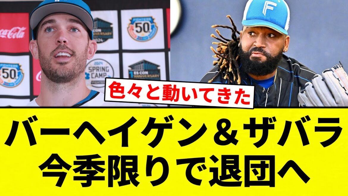 【退団や】バーヘイゲン＆ザバラ　今季限りで退団へ【プロ野球反応集】【2chスレ】【なんG】