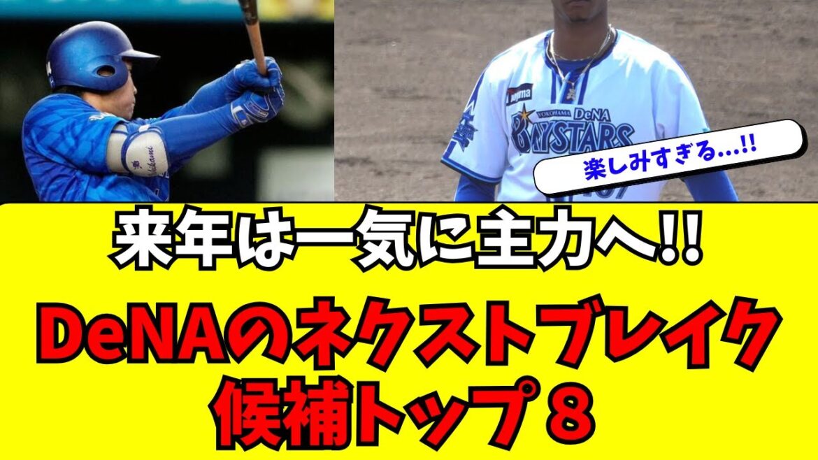 【DeNA】来年は一気に主力へ！大ブレイク候補トップ８