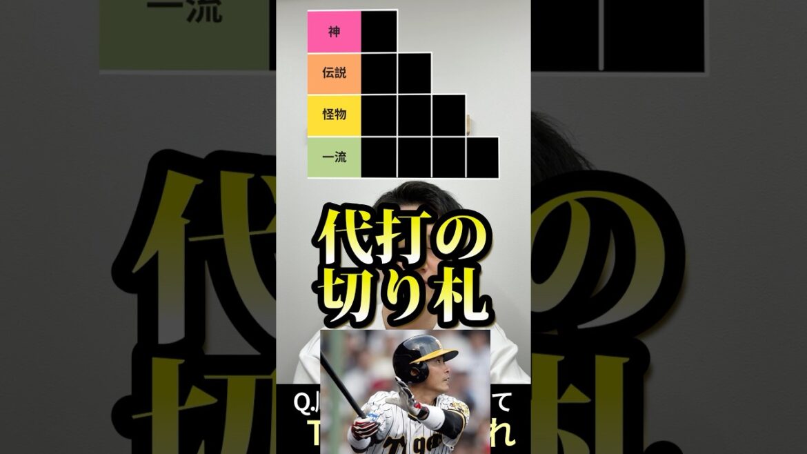 プロ野球tierを作ろう #tierlist #プロ野球 #代打 #川端慎吾 #立浪和義